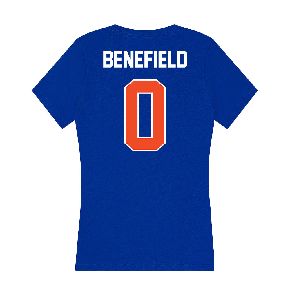 Boise State - NCAA Football : Ty Benefield - Women's V-Neck T-Shirt-1
