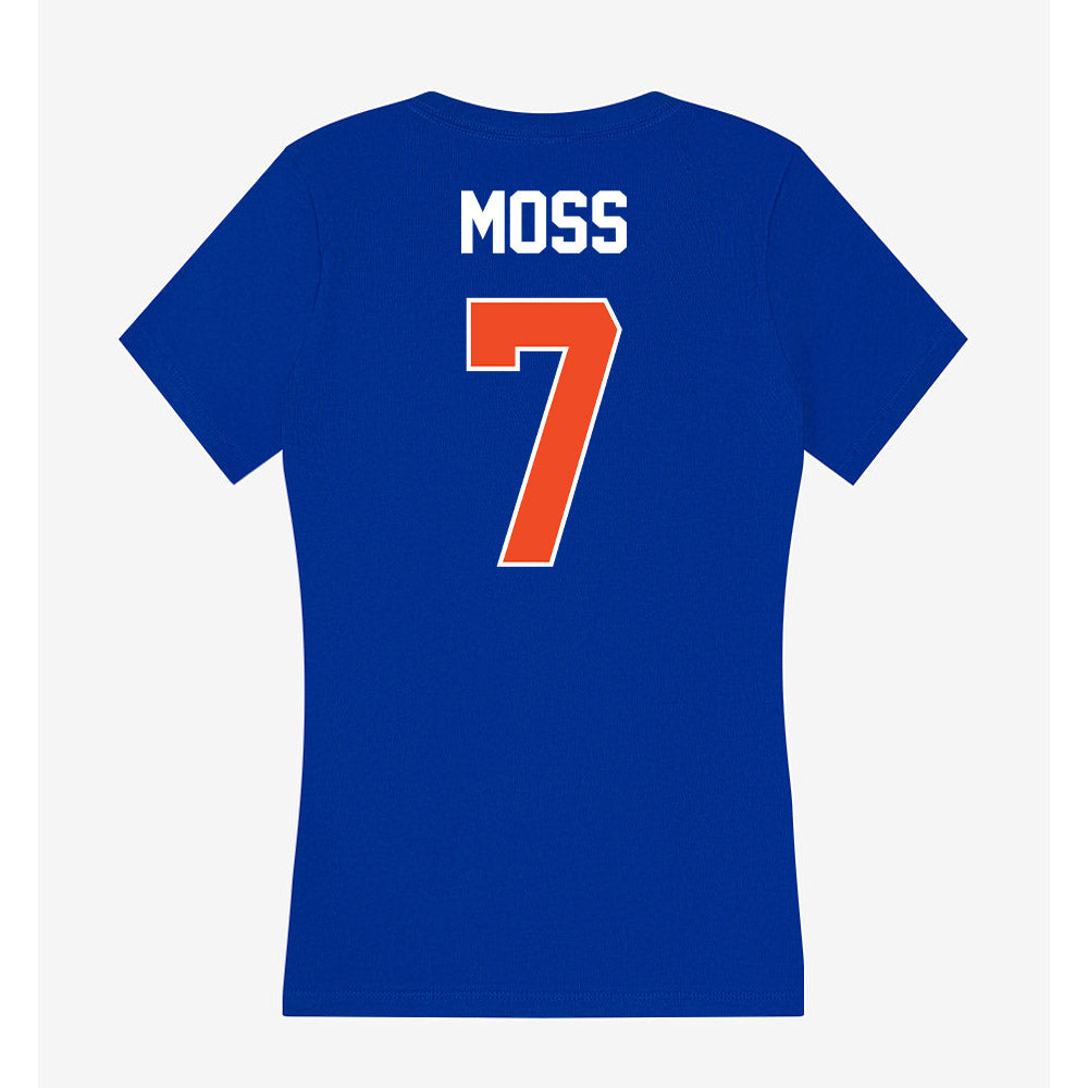 Boise State - NCAA Beach Volleyball : Addison Moss - Women's V-Neck T-Shirt-1