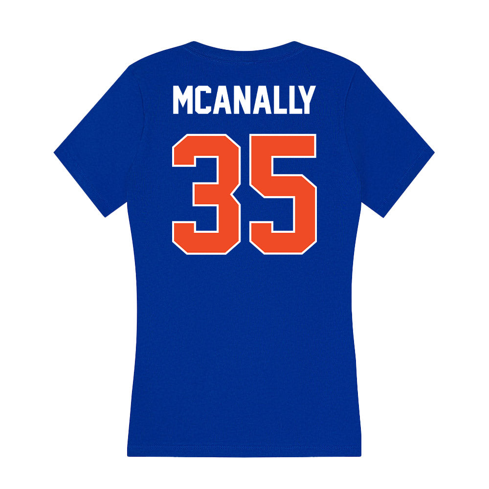 Boise State - NCAA Softball : Leah Mcanally - Women's V-Neck T-Shirt-1