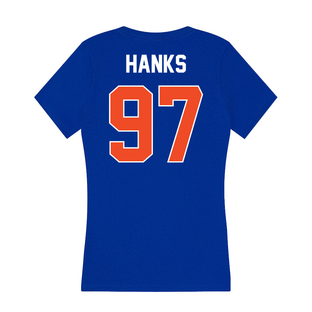 Boise State - NCAA Football : Hayden Hanks - Women's V-Neck T-Shirt-1