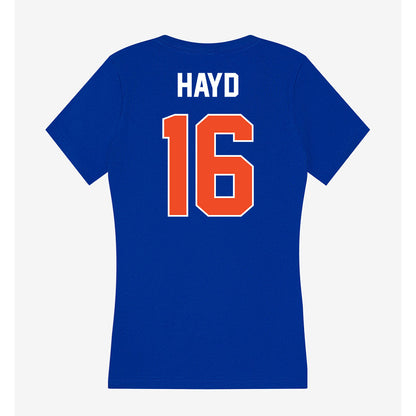 Boise State - NCAA Beach Volleyball : Nora Hayd - Women's V-Neck T-Shirt-1