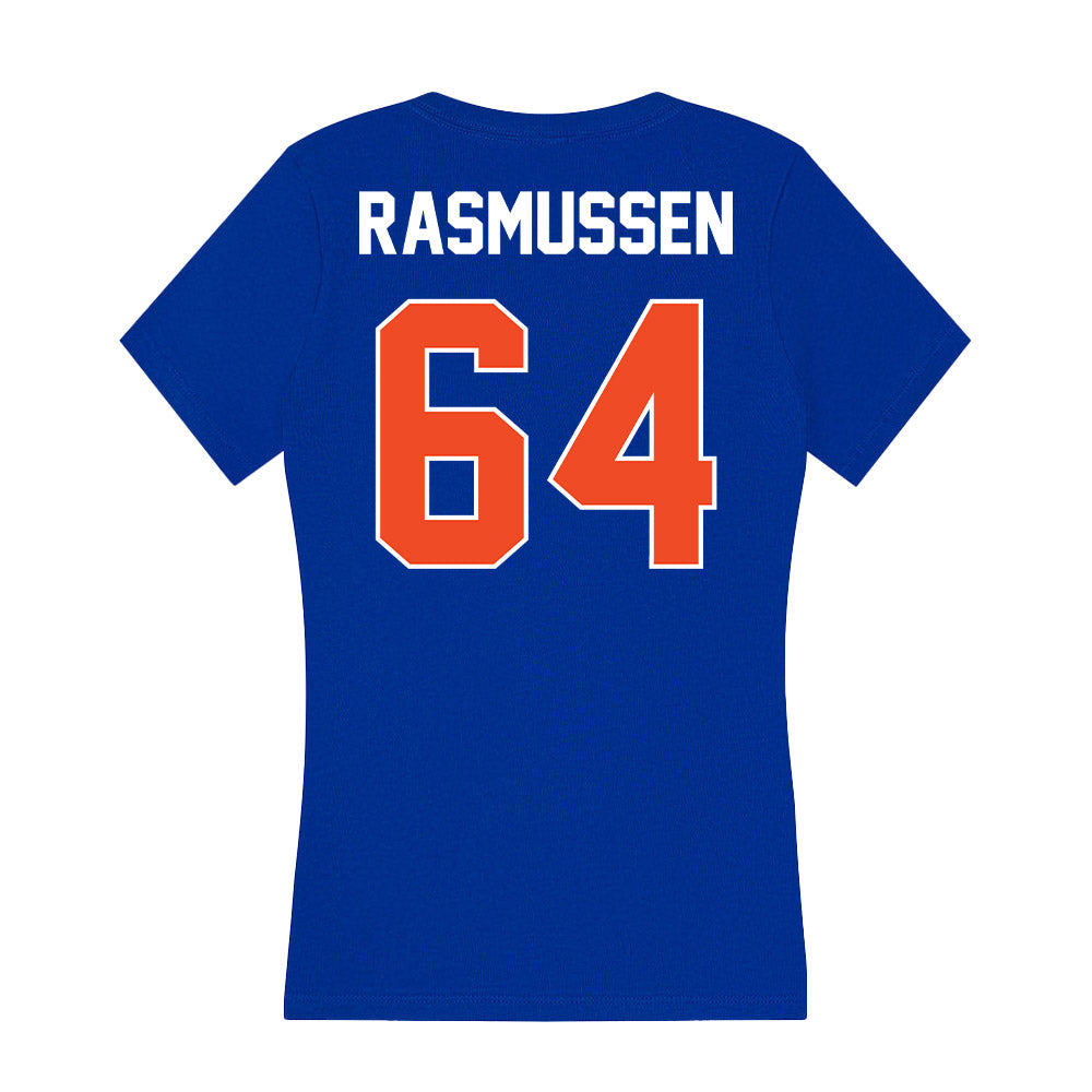 Boise State - NCAA Football : Carson Rasmussen - Women's V-Neck T-Shirt-1