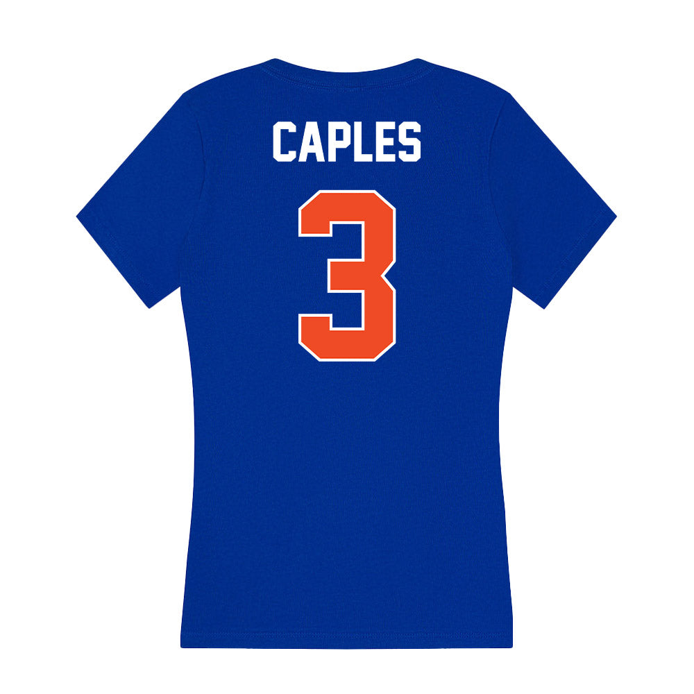 Boise State - NCAA Football : Latrell Caples - Women's V-Neck T-Shirt-1