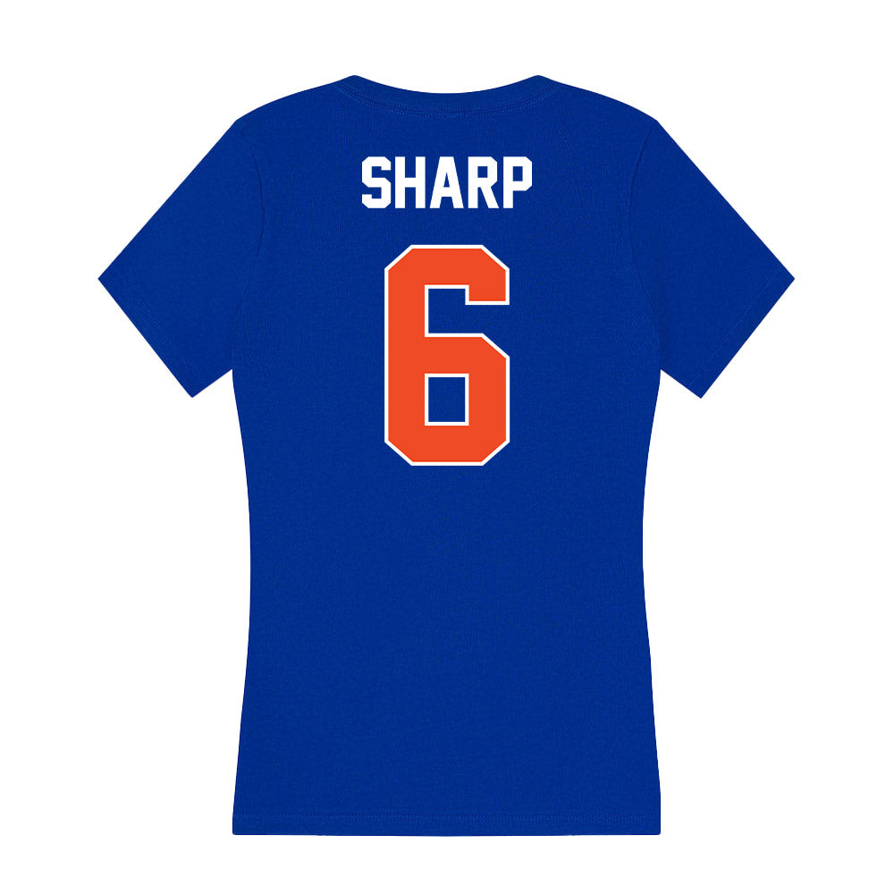 Boise State - NCAA Women's Basketball : Milly Sharp - Women's V-Neck T-Shirt-1