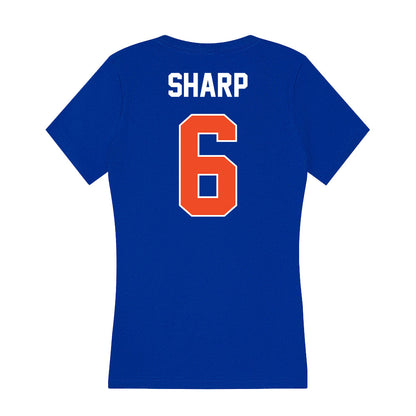 Boise State - NCAA Women's Basketball : Milly Sharp - Women's V-Neck T-Shirt-1