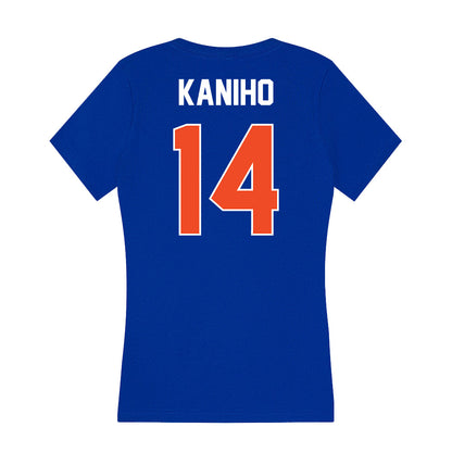 Boise State - NCAA Football : Kaonohi Kaniho - Women's V-Neck T-Shirt-1