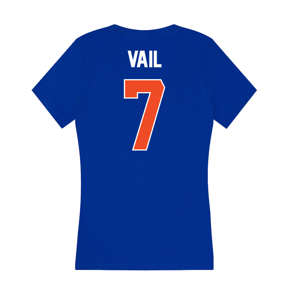 Boise State - NCAA Women's Soccer : Evva Vail - Women's V-Neck T-Shirt-1