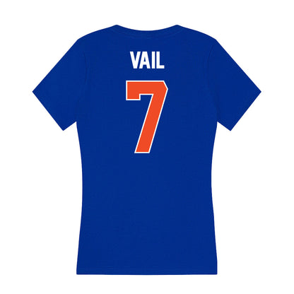 Boise State - NCAA Women's Soccer : Evva Vail - Women's V-Neck T-Shirt-1