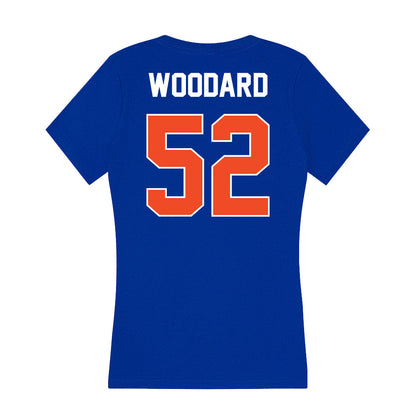 Boise State - NCAA Football : Tavion Woodard - Women's V-Neck T-Shirt-1