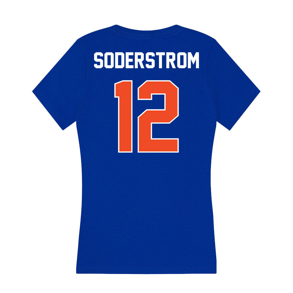 Boise State - NCAA Women's Soccer : Kayla Soderstrom - Women's V-Neck T-Shirt-1