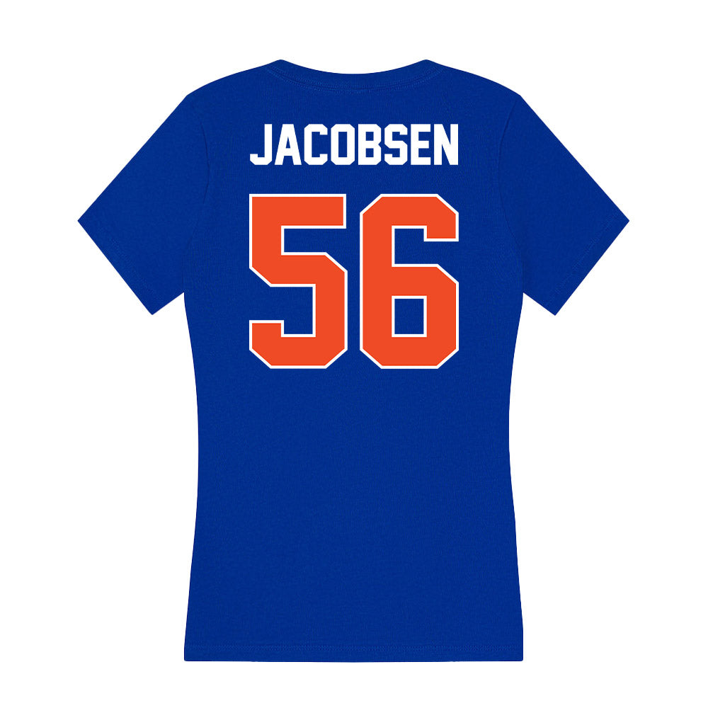 Boise State - NCAA Football : Mason Jacobsen - Women's V-Neck T-Shirt-1