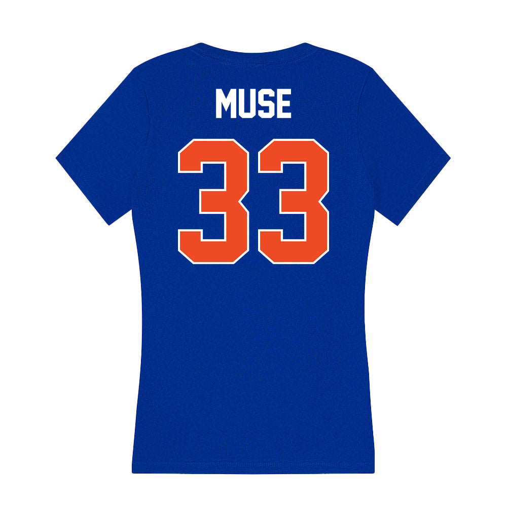 Boise State - NCAA Women's Basketball : Abby Muse - Women's V-Neck T-Shirt-1