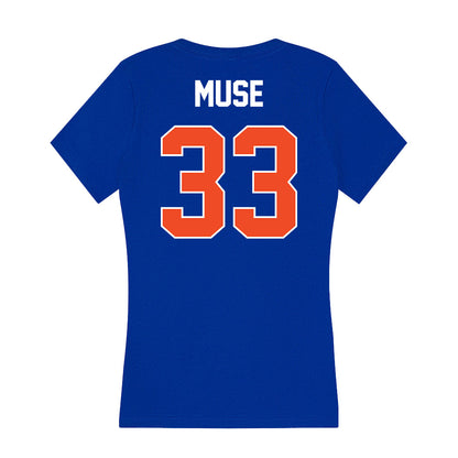 Boise State - NCAA Women's Basketball : Abby Muse - Women's V-Neck T-Shirt-1