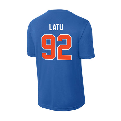 Boise State - NCAA Football : David Latu - Activewear T-Shirt-1