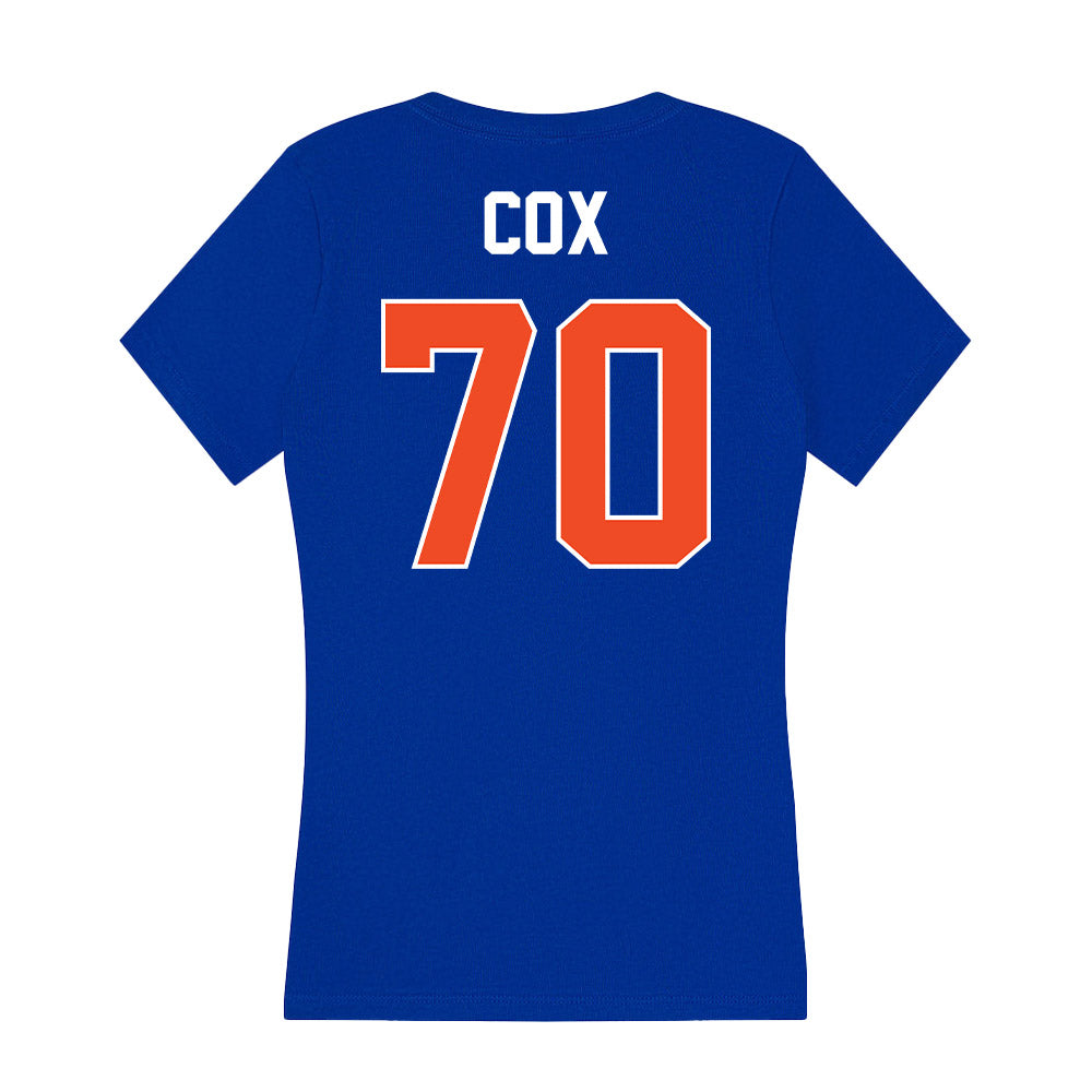 Boise State - NCAA Football : Kyle Cox - Women's V-Neck T-Shirt-1