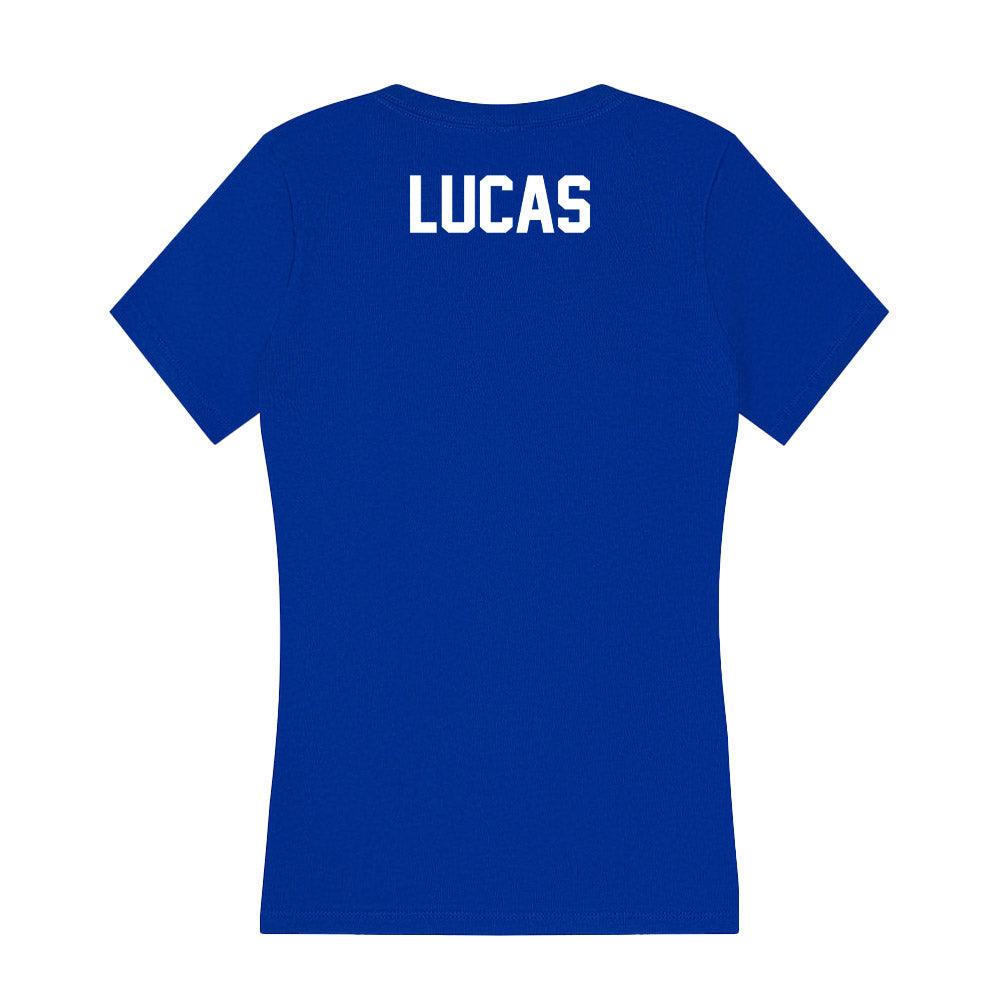 Boise State - NCAA Women's Gymnastics : Brantley Lucas - Women's V-Neck T-Shirt-1