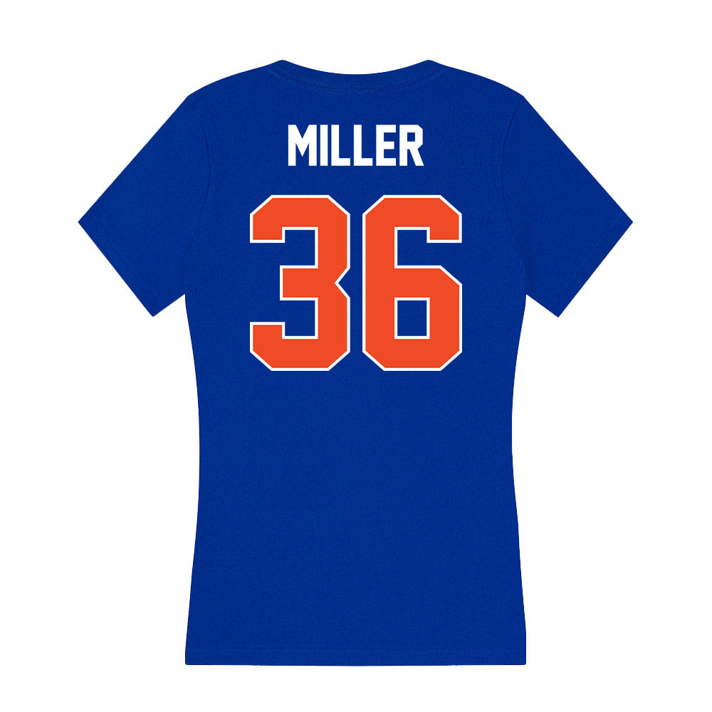 Boise State - NCAA Football : Cole Miller - Women's V-Neck T-Shirt-1