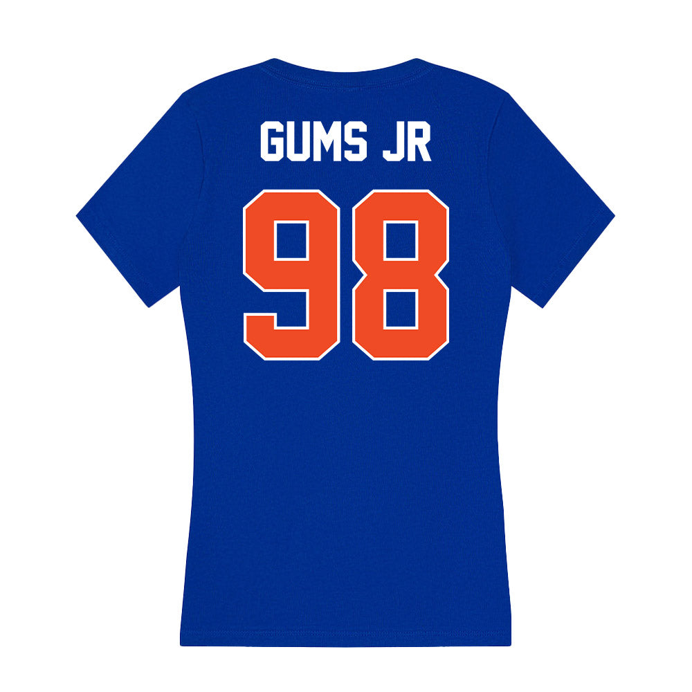 Boise State - NCAA Football : Herbert Gums Jr - Women's V-Neck T-Shirt-1