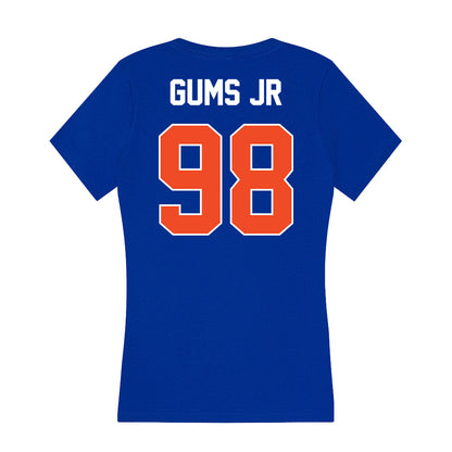 Boise State - NCAA Football : Herbert Gums Jr - Women's V-Neck T-Shirt-1