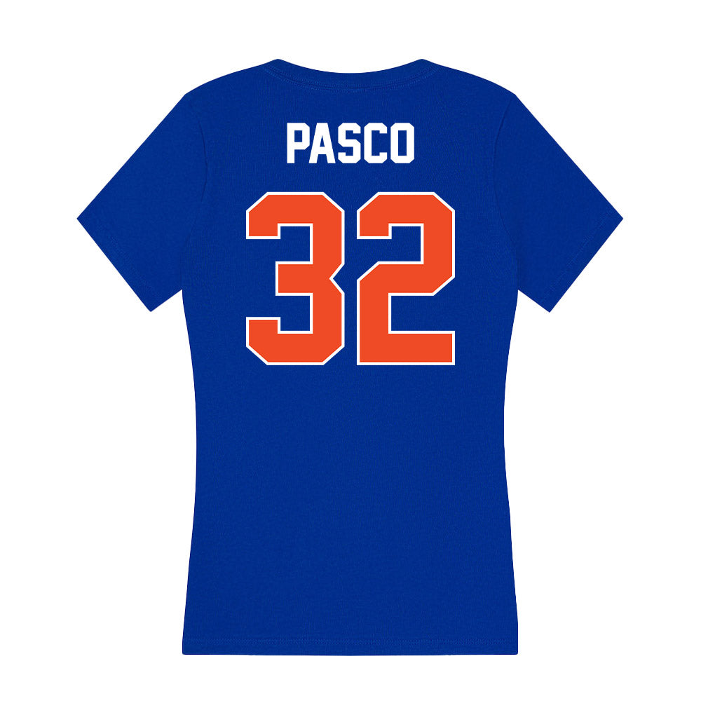 Boise State - NCAA Women's Basketball : Natalie Pasco - Women's V-Neck T-Shirt-1