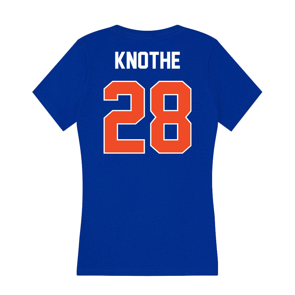 Boise State - NCAA Football : Seth Knothe - Women's V-Neck T-Shirt-1