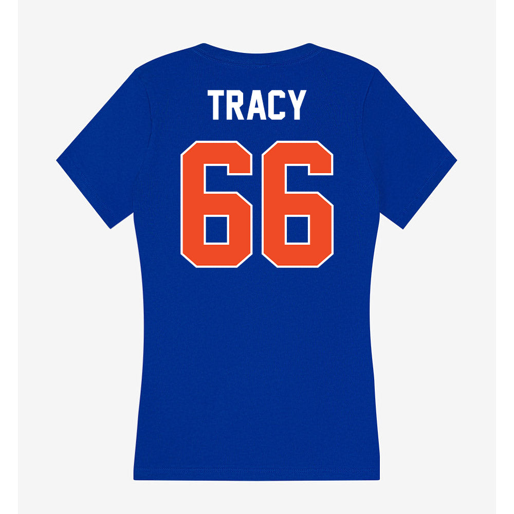 Boise State - NCAA Football : Jacob Tracy - Women's V-Neck T-Shirt-1