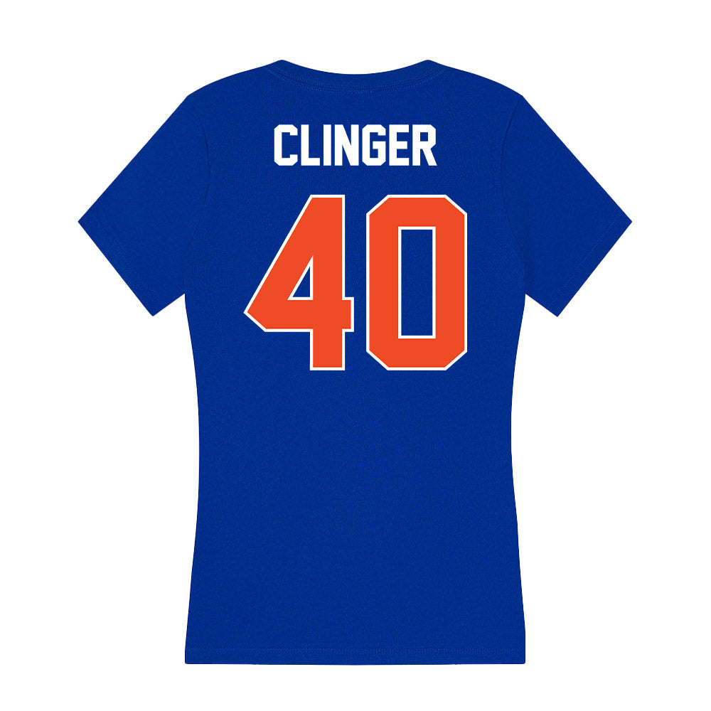 Boise State - NCAA Football : Ryker Clinger - Women's V-Neck T-Shirt-1