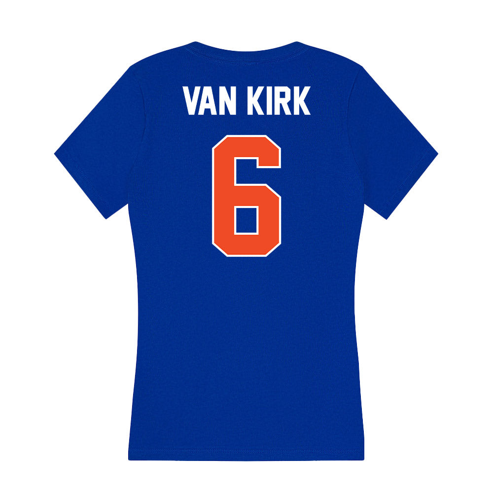 Boise State - NCAA Women's Volleyball : Katelyn Van Kirk - Women's V-Neck T-Shirt-1