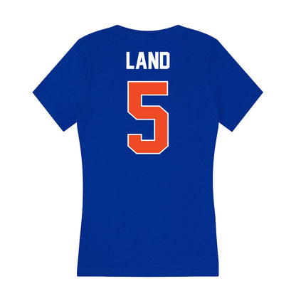 Boise State - NCAA Women's Soccer : Jayla Land - Women's V-Neck T-Shirt-1