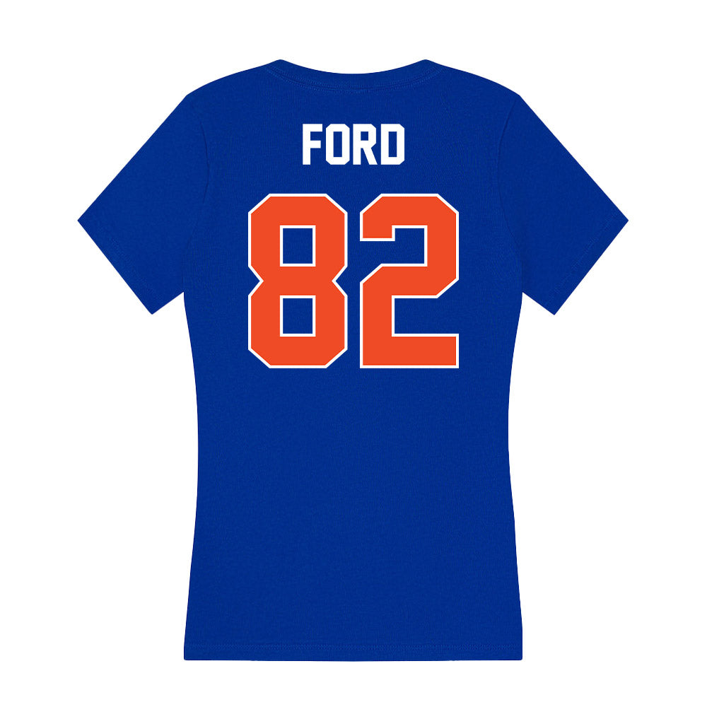 Boise State - NCAA Football : Ben Ford - Women's V-Neck T-Shirt-1