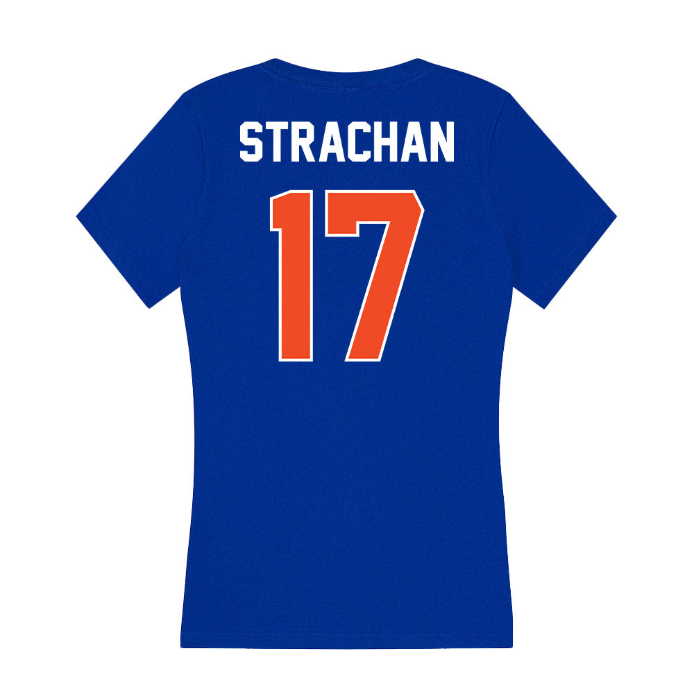Boise State - NCAA Football : Prince Strachan - Women's V-Neck T-Shirt-1