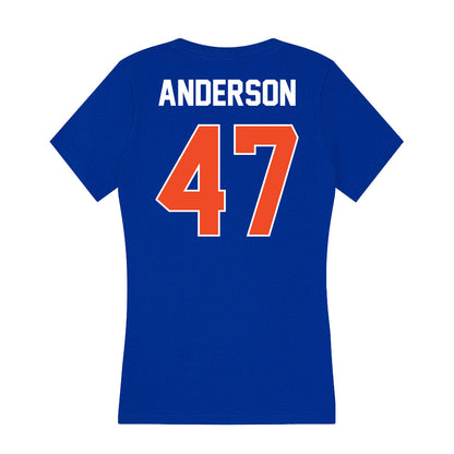 Boise State - NCAA Football : Kaden Anderson - Women's V-Neck T-Shirt-1