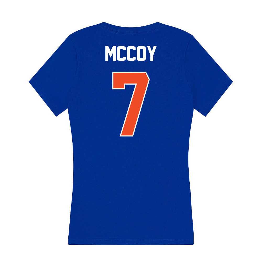 Boise State - NCAA Football : A'Marion MCcoy - Women's V-Neck T-Shirt-1