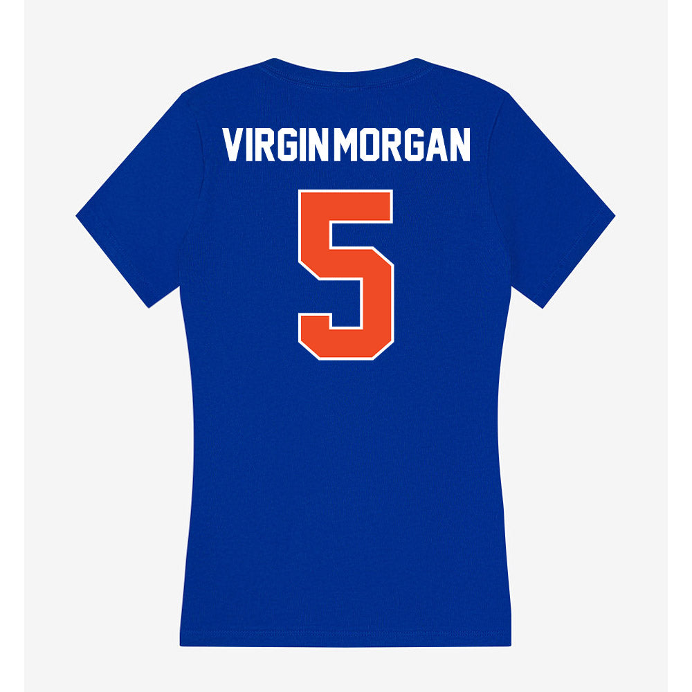 Boise State - NCAA Football : Jayden Virgin-Morgan - Women's V-Neck T-Shirt-1