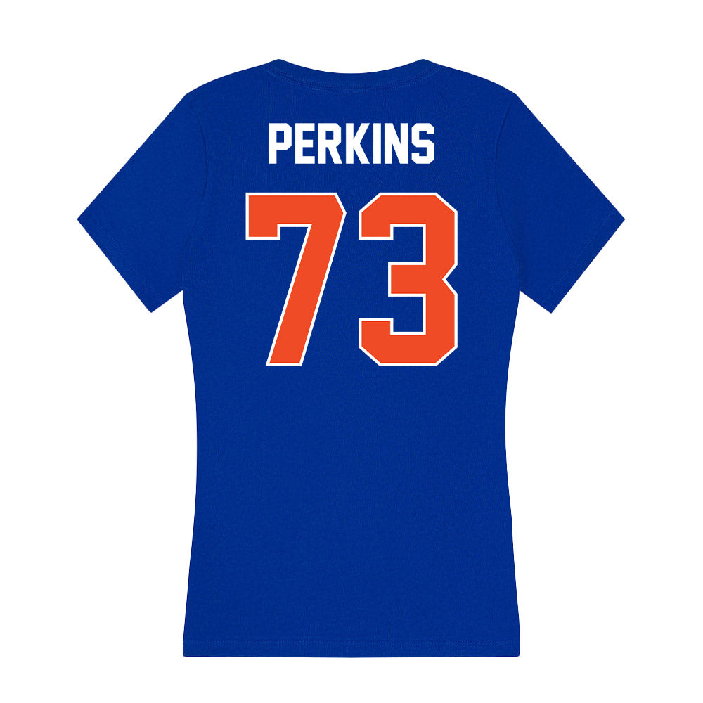 Boise State - NCAA Football : Parker Perkins - Women's V-Neck T-Shirt-1