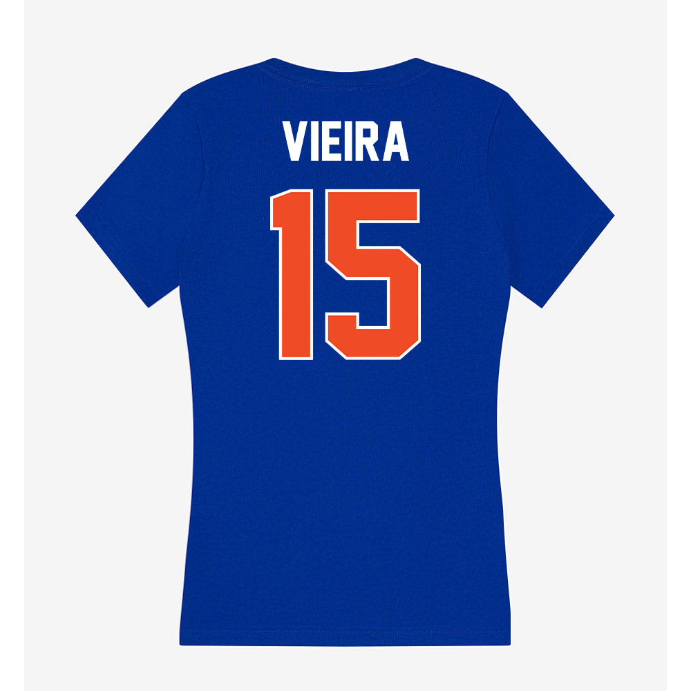 Boise State - NCAA Softball : Kaylee Vieira - Women's V-Neck T-Shirt-1