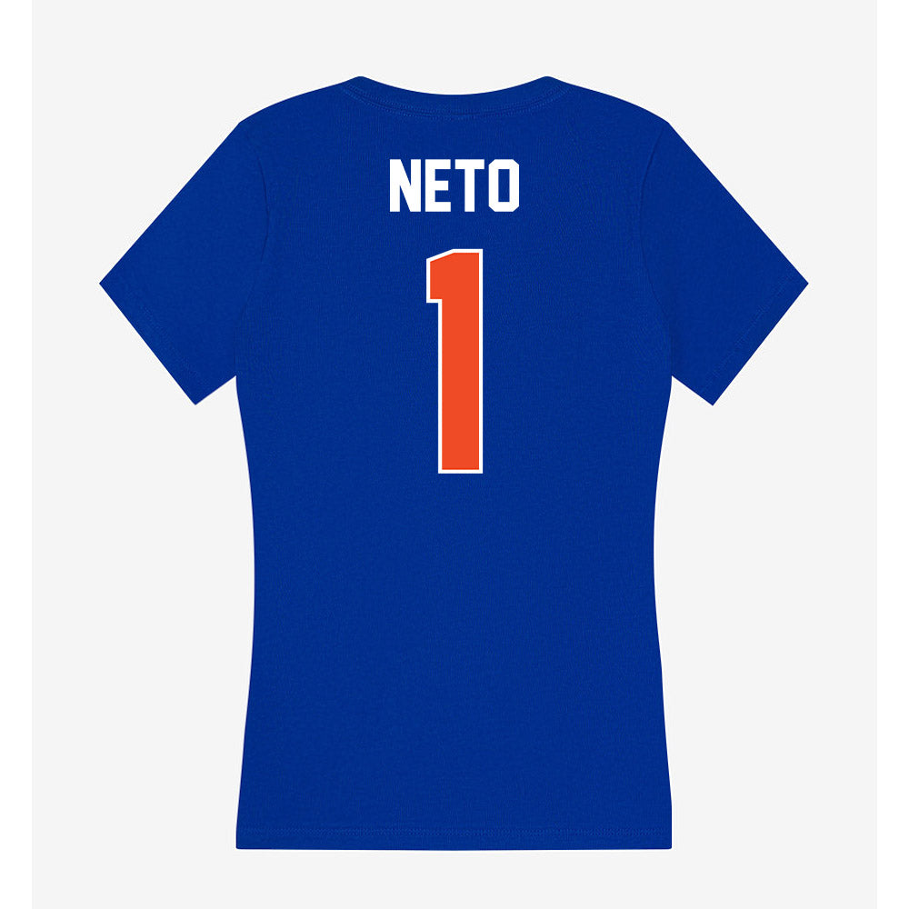 Boise State - NCAA Men's Basketball : Aginaldo Neto - Women's V-Neck T-Shirt-1