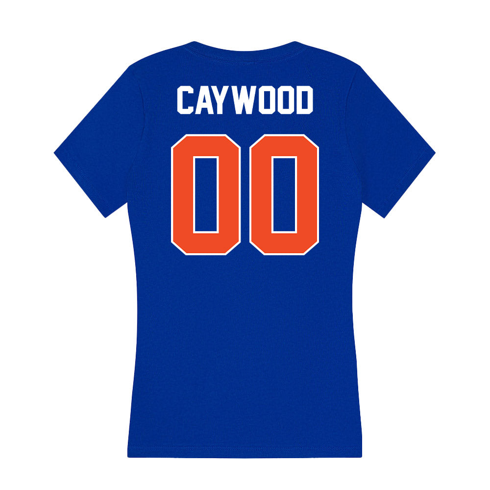 Boise State - NCAA Football : Roman Caywood - Women's V-Neck T-Shirt-1