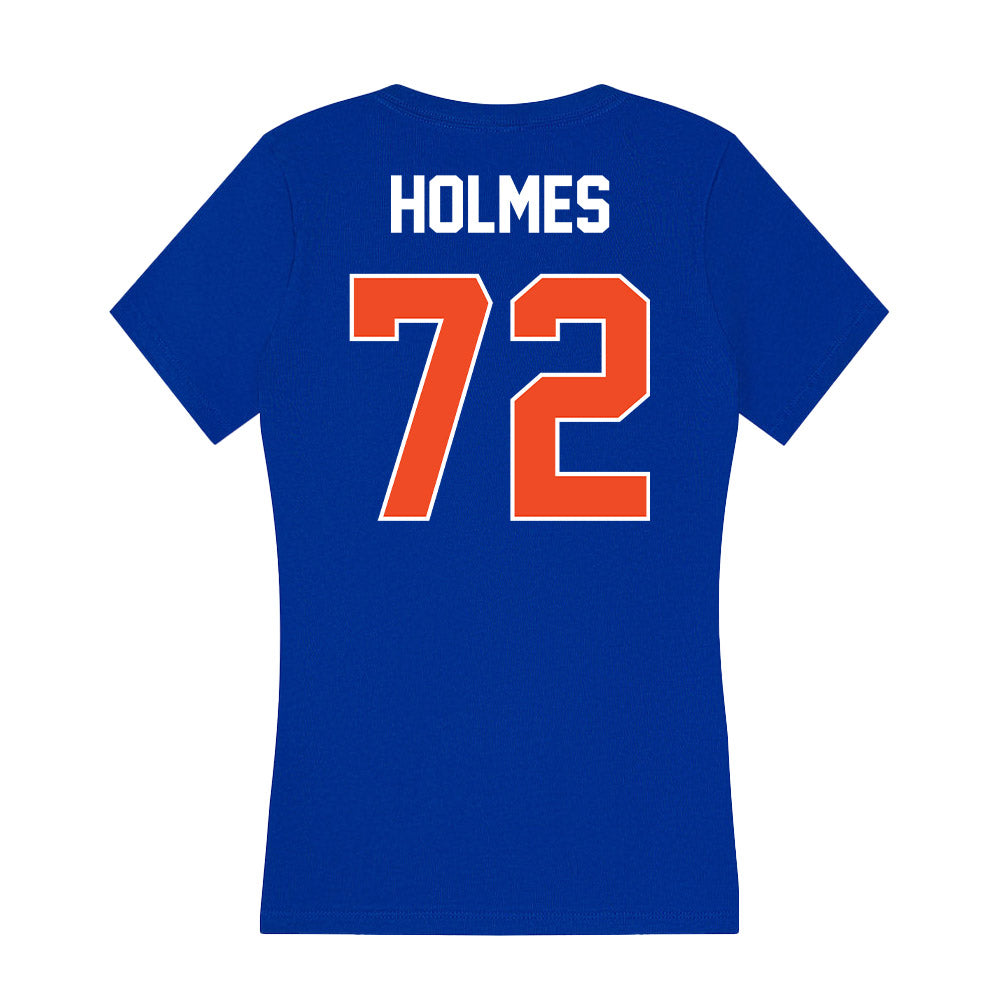 Boise State - NCAA Football : Zach Holmes - Women's V-Neck T-Shirt-1
