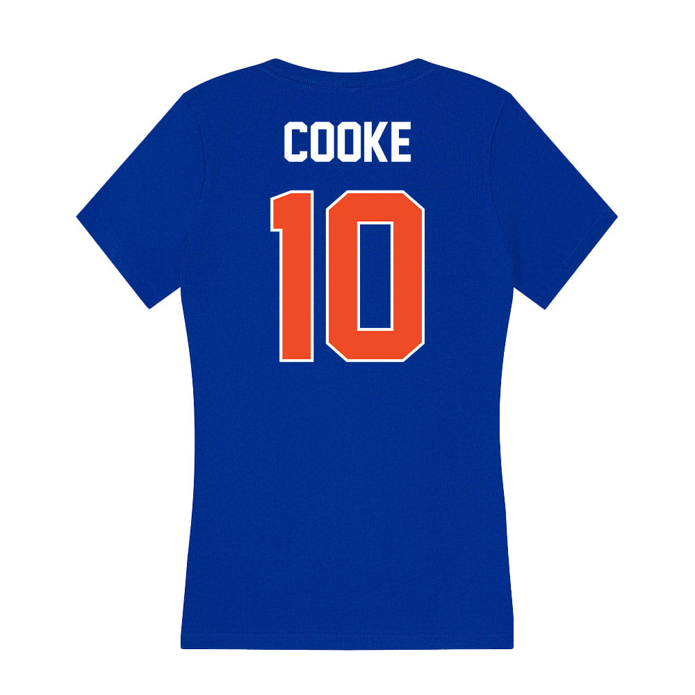 Boise State - NCAA Women's Basketball : Madeline Cooke - Women's V-Neck T-Shirt-1