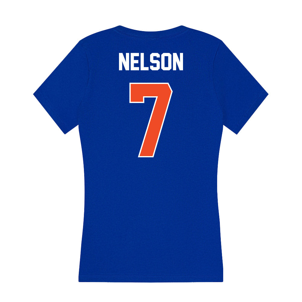 Boise State - NCAA Football : Malachi Nelson - Women's V-Neck T-Shirt-1