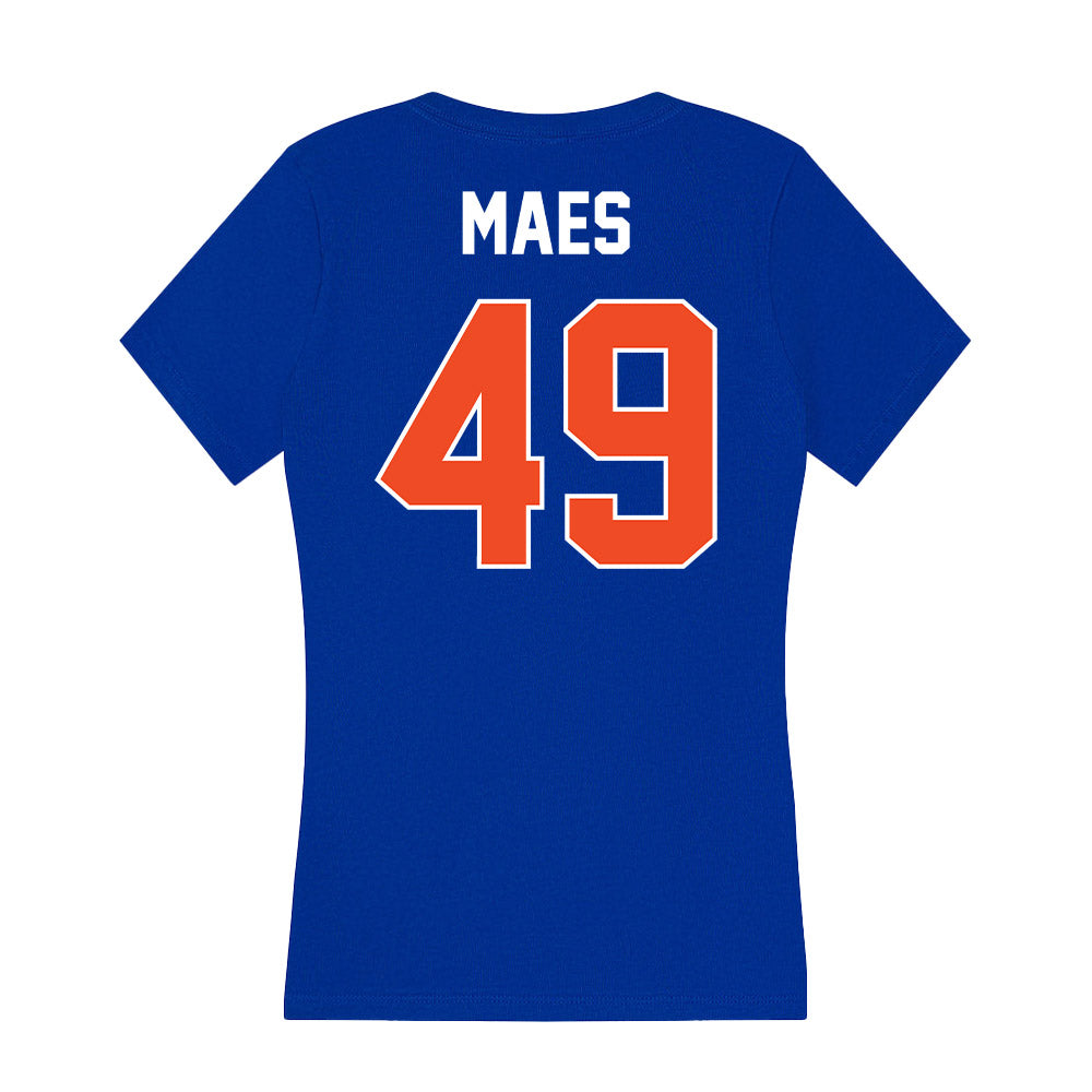 Boise State - NCAA Football : AJ Maes - Women's V-Neck T-Shirt-1