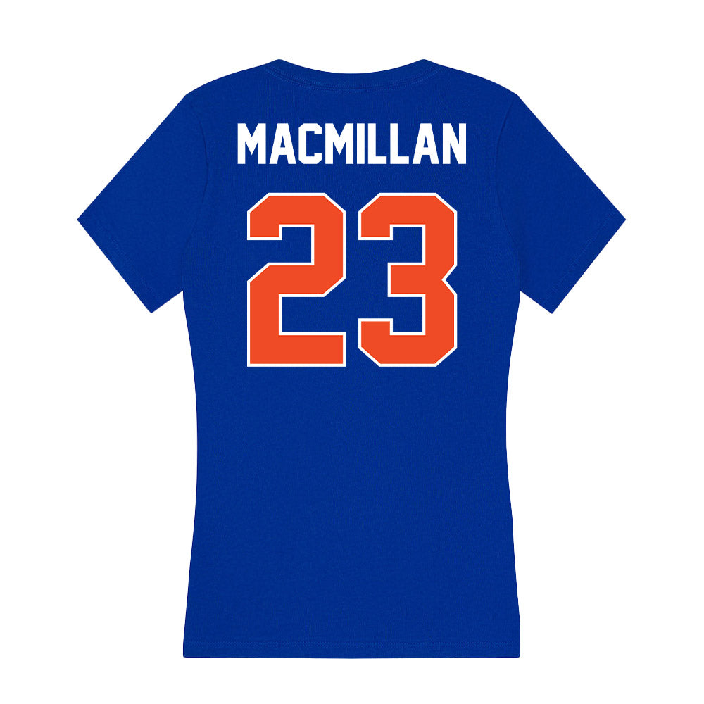 Boise State - NCAA Women's Soccer : Mackenzie MacMillan - Women's V-Neck T-Shirt-1