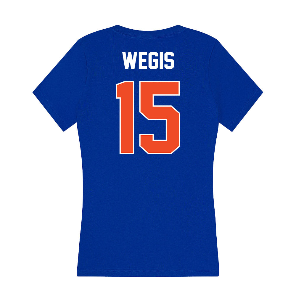 Boise State - NCAA Football : Tyler Wegis - Women's V-Neck T-Shirt-1