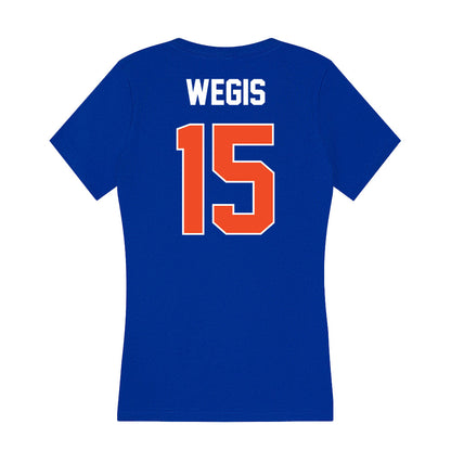 Boise State - NCAA Football : Tyler Wegis - Women's V-Neck T-Shirt-1