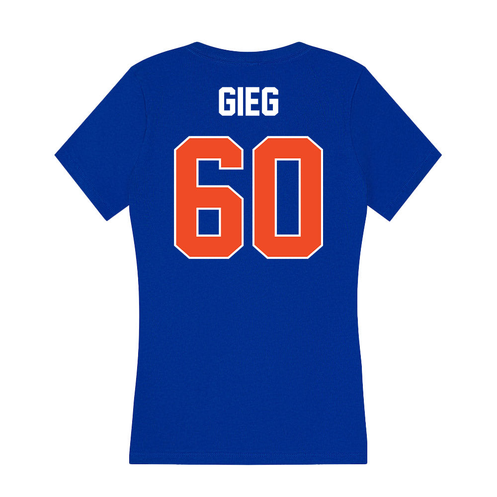 Boise State - NCAA Football : Spencer Gieg - Women's V-Neck T-Shirt-1