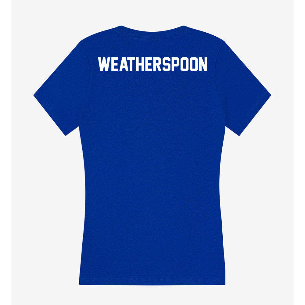 Boise State - NCAA Men's Track & Field : Raekwon Weatherspoon - Women's V-Neck T-Shirt-1