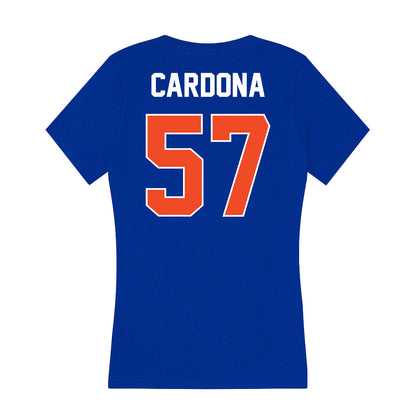 Boise State - NCAA Football : Nathan Cardona - Women's V-Neck T-Shirt-1