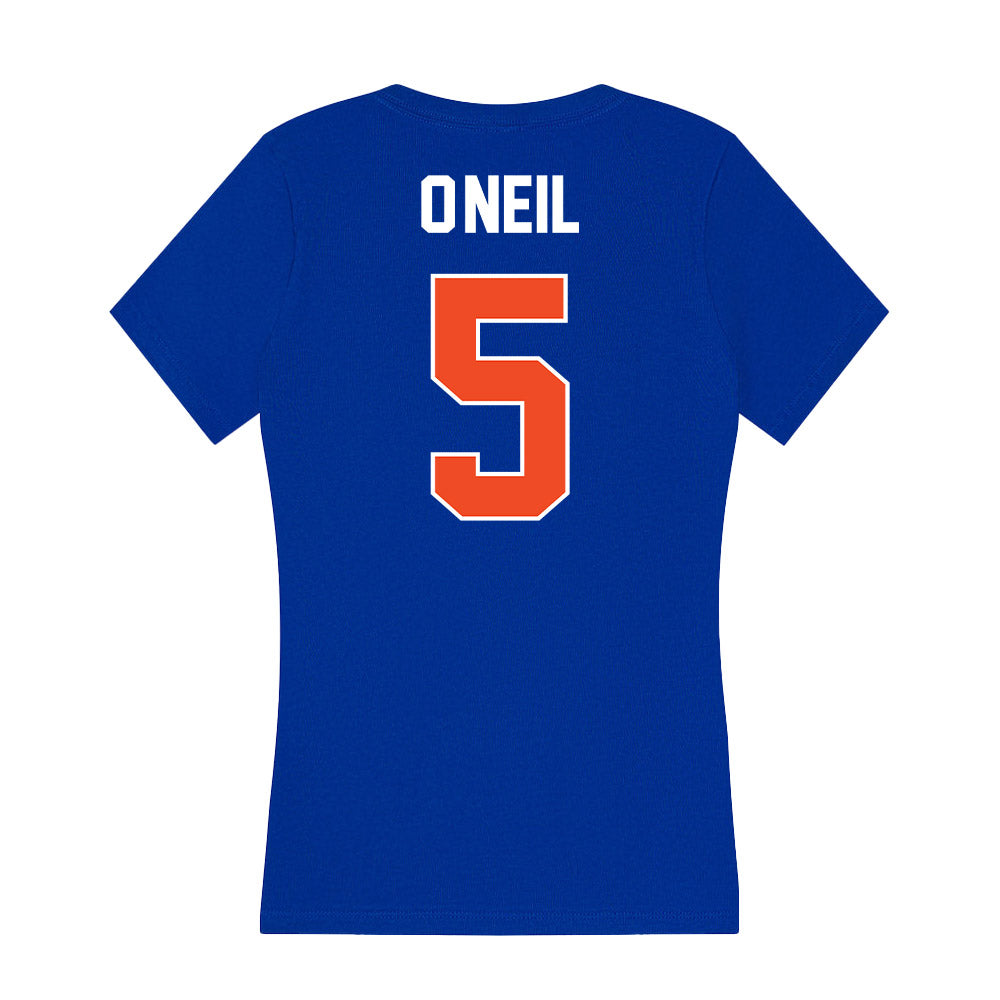 Boise State - NCAA Beach Volleyball : Sharli O'Neil - Women's V-Neck T-Shirt-1