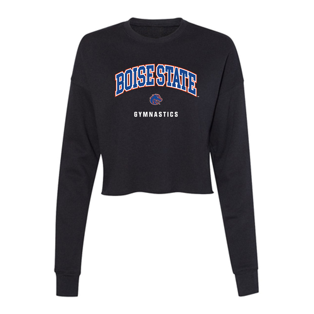 Boise State - NCAA Women's Gymnastics : Victoria Smirnov - Women's Cropped Crew Fleece-0